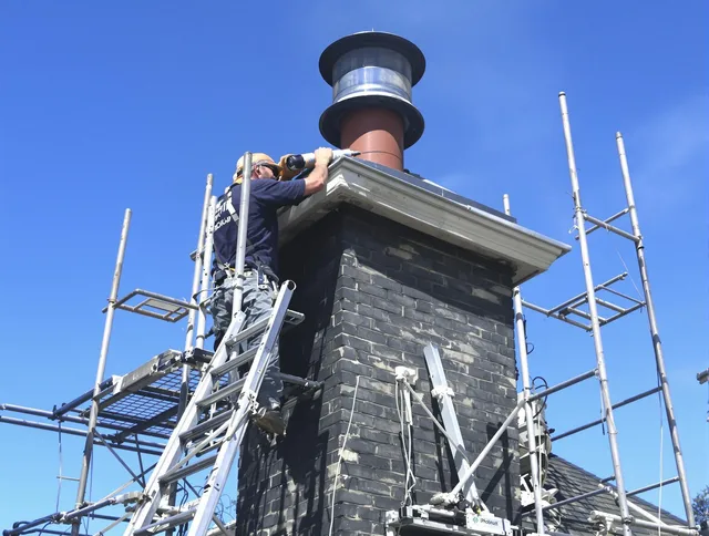 Sturdy chimney crown finished by North Miami Chimney Sweep in North Miami, FL