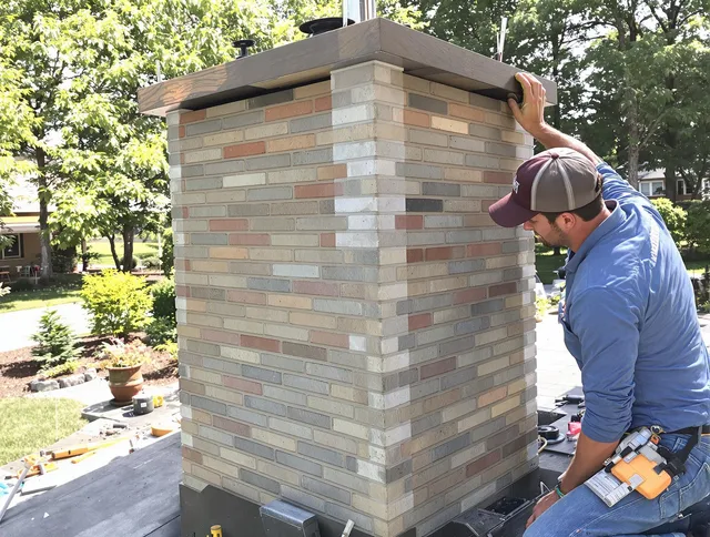 North Miami Chimney Sweep completing a modern chimney remodel in North Miami, FL