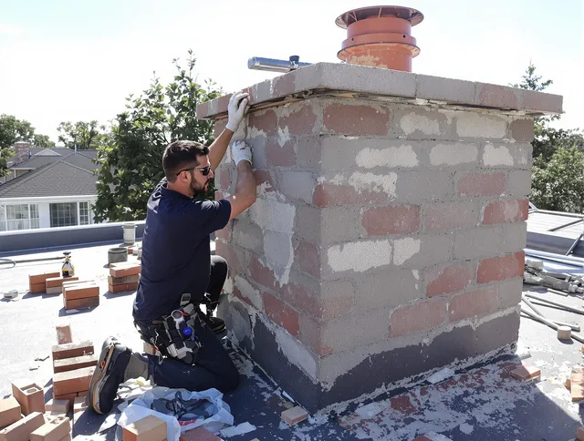 Advanced chimney repair process by North Miami Chimney Sweep in North Miami, FL