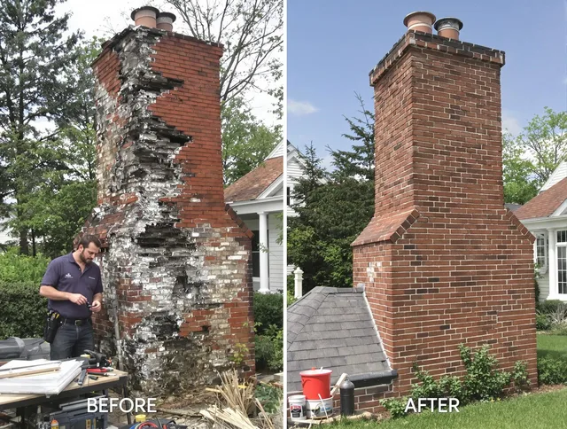 North Miami Chimney Sweep performing a full chimney restoration in North Miami, FL